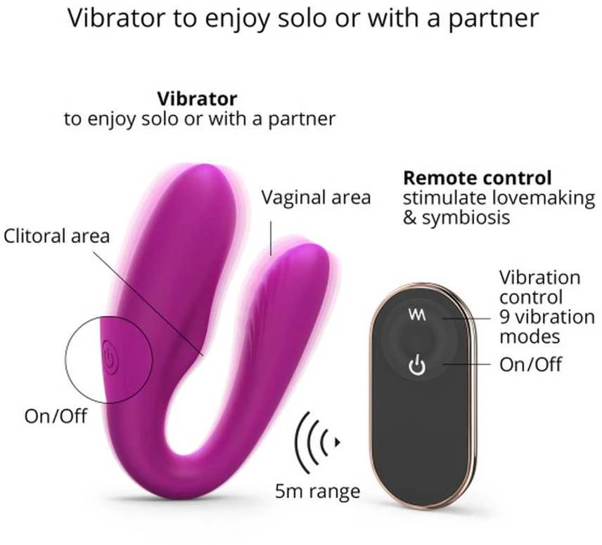 Love To Love vibratorius poroms, klitorio masažuoklis, G taškas, nuotolinio valdymo pultas