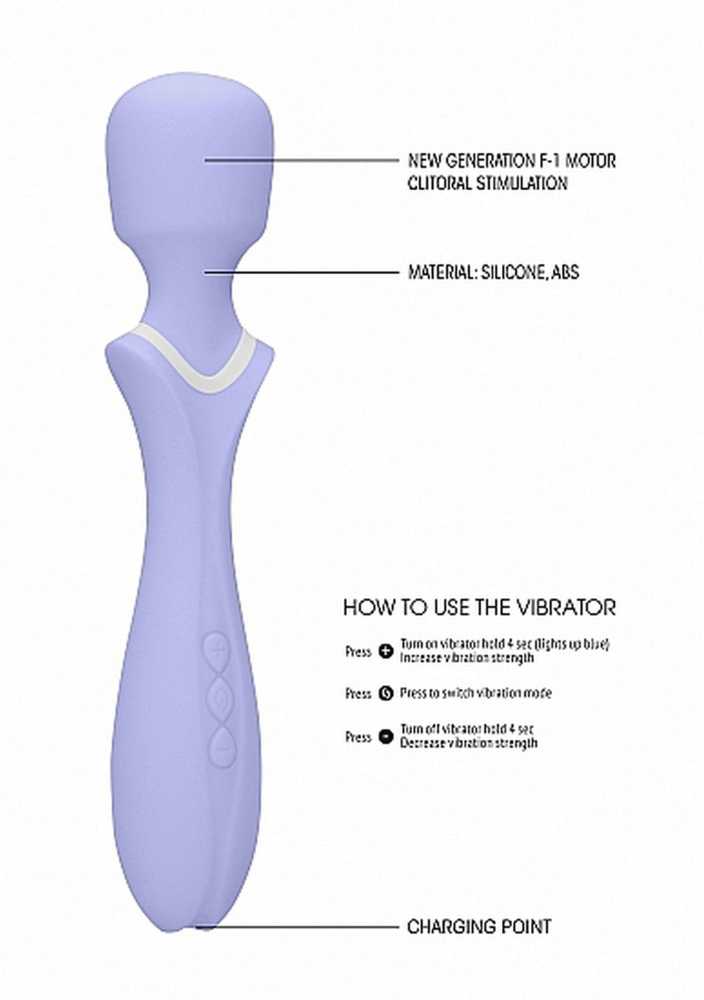 Loveline - Massage Wand - Jiggle - Violetinė