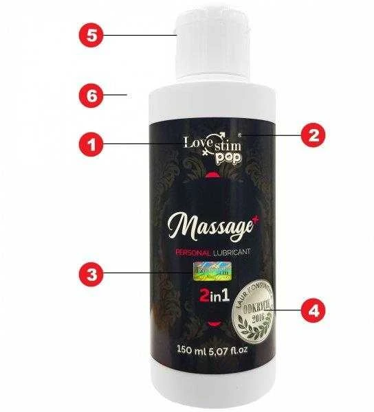 LoveStim Body masažo aliejus drėkinamasis lubrikantas 150ml