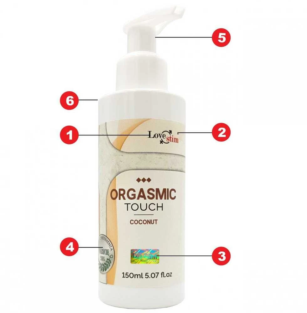 „Love Stim LOVE STIM_Orgasmic Touch“ kokosų aromatinis intymus aliejus 150 ml