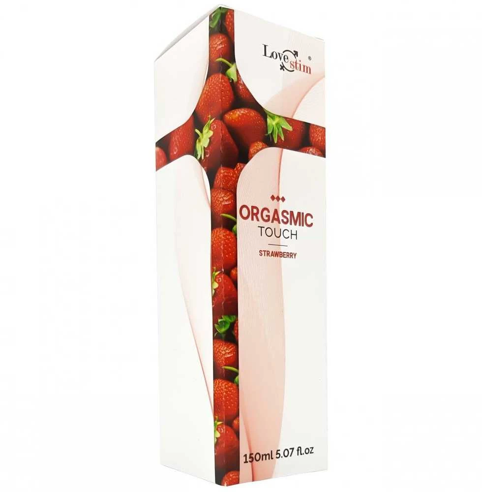 Love Stim Orgasmic Touch Braškių skonio intymus aliejus 150ml