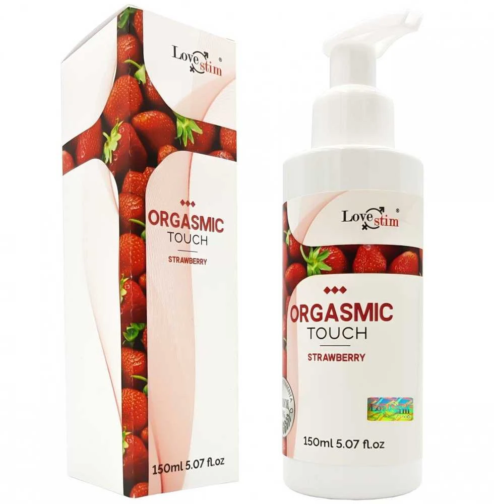 Love Stim Orgasmic Touch Braškių skonio intymus aliejus 150ml