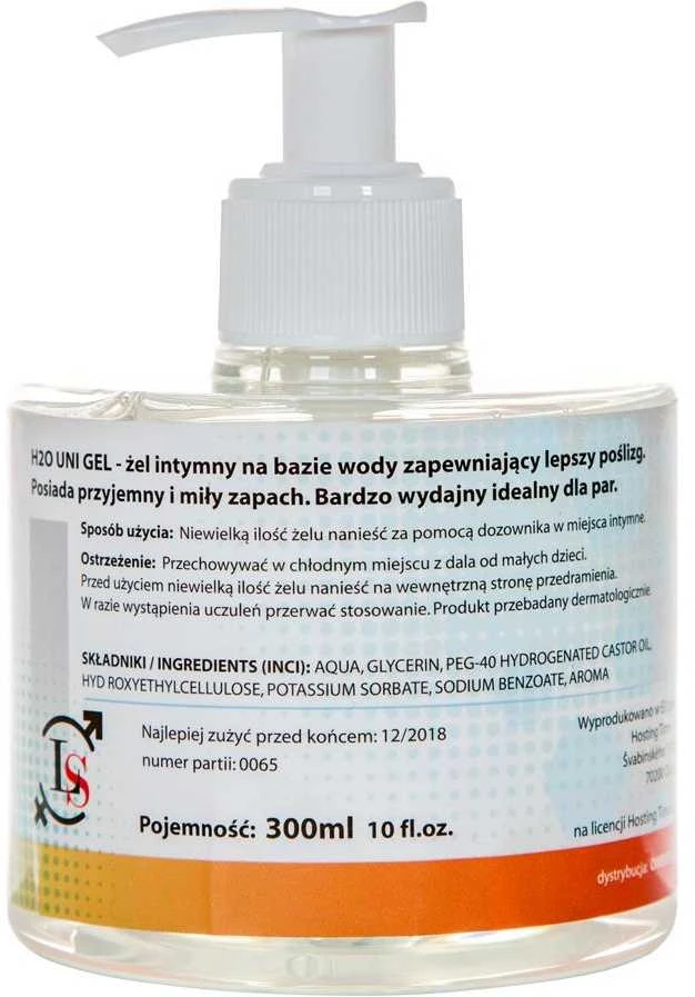 LoveStim Universal vandens pagrindo drėkinamasis gelinis lubrikantas 300ml