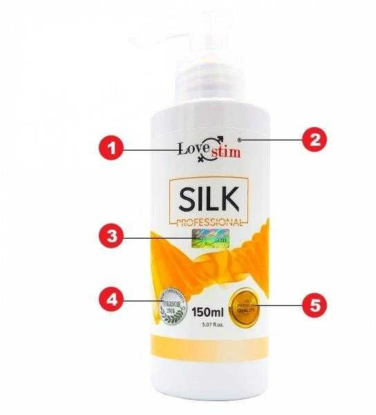 Love Stim LOVE STIM_Silk Profesionalus drėkinamasis intymus gelis, palengvinantis lytinius santykius poroms 150 ml
