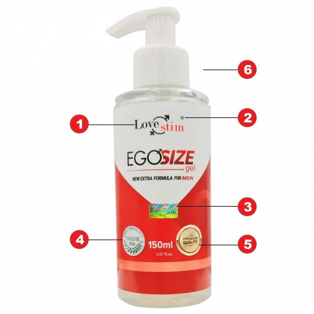 Love Stim EgoSize Gel intymus gelis su augalų ekstraktais vyrams 150ml