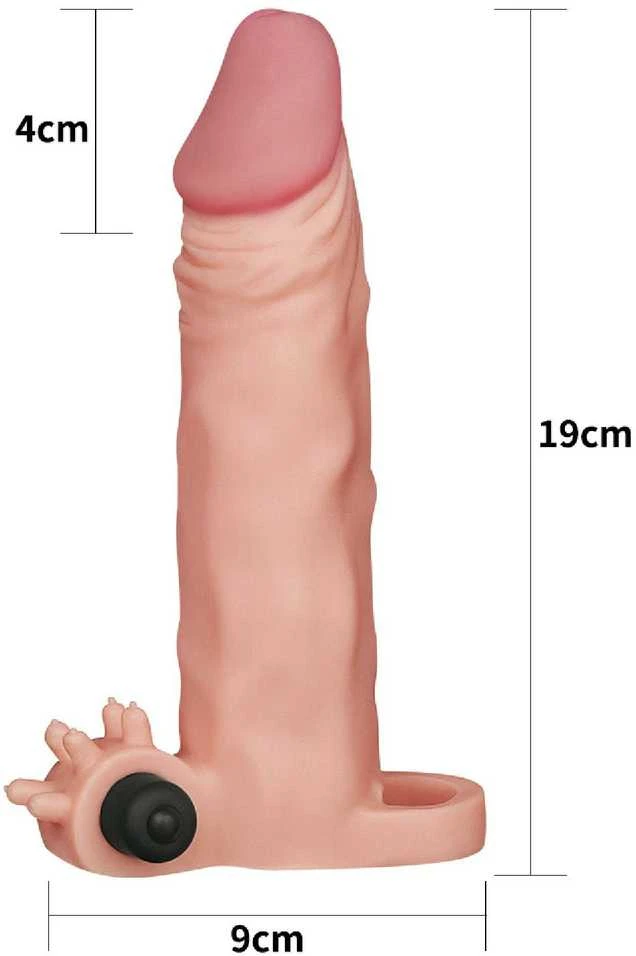 Lovetoy Pridėkite 2 colių „Pleasure X Tender“ vibruojančią penio rankovę su minkšta oda