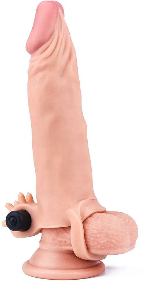 Lovetoy Pridėkite 2 colių „Pleasure X Tender“ vibruojančią penio rankovę su minkšta oda