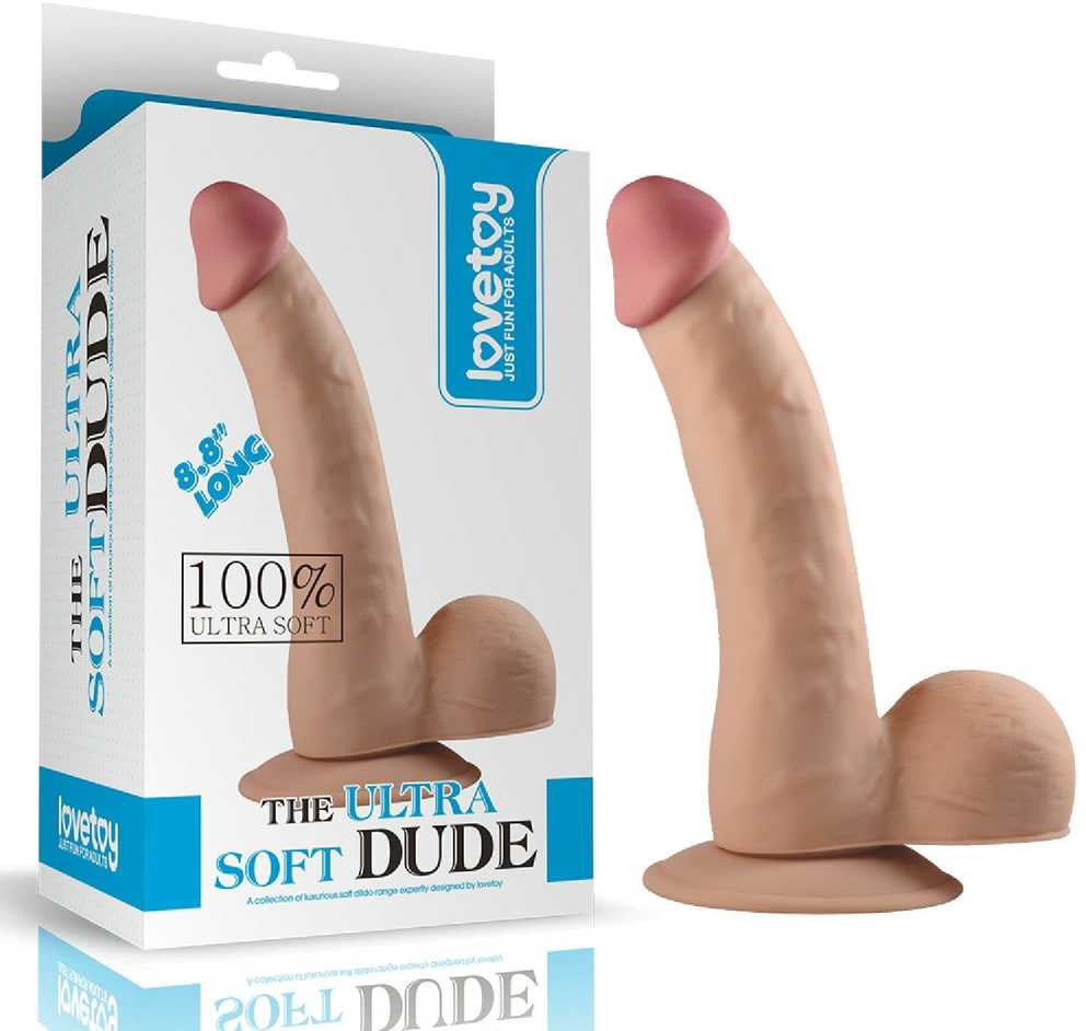 „Lovetoy“ kūno spalvos dildo, tikroviško penio išvaizdos, 20 cm