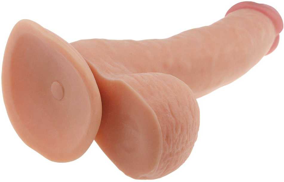 „Lovetoy“ kūno spalvos dildo, tikroviško penio išvaizdos, 20 cm