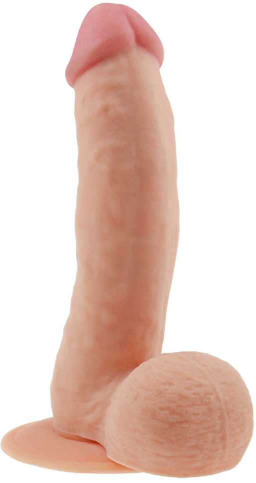 „Lovetoy“ kūno spalvos dildo, tikroviško penio išvaizdos, 20 cm