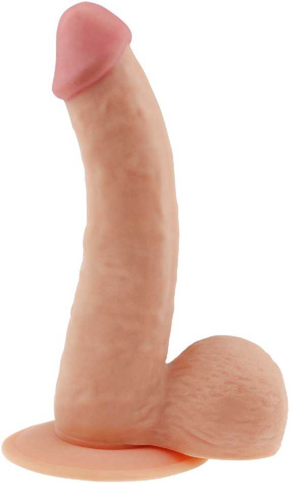 „Lovetoy“ kūno spalvos dildo, tikroviško penio išvaizdos, 20 cm