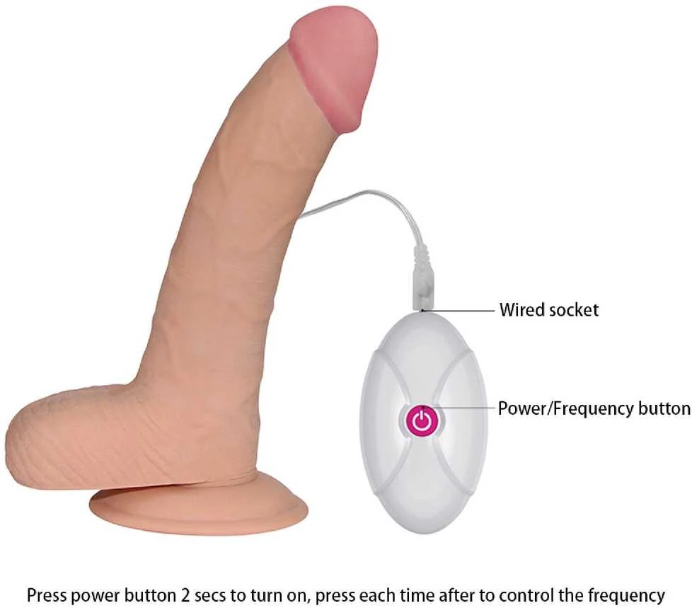 LoveToy 8,8 colio „Ultra Soft Dude“ vibruojantis žaislas