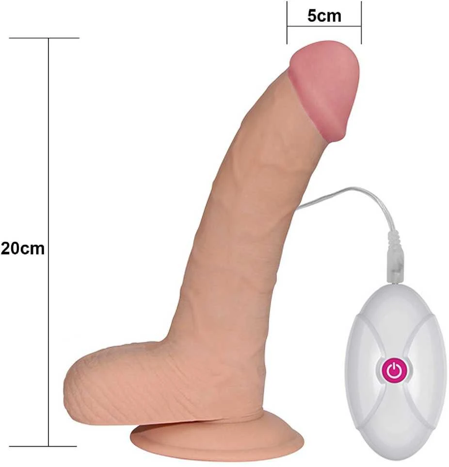 LoveToy 8,8 colio „Ultra Soft Dude“ vibruojantis žaislas