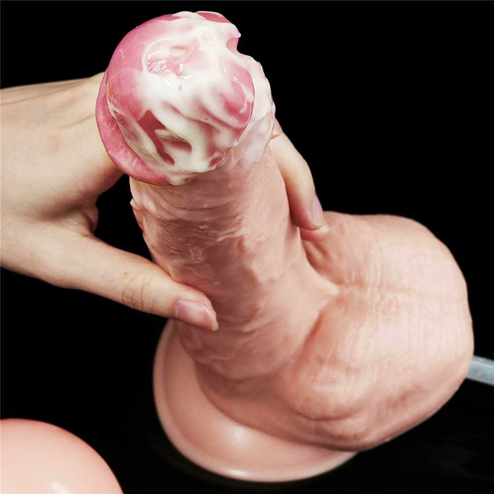 Lovetoy Dildo tikroviškas siurbtukas ir ejakuliacijos varpa