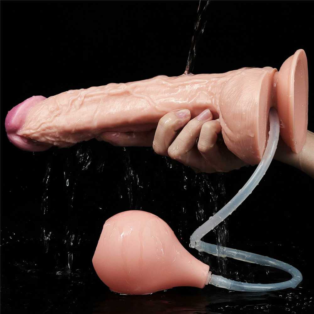 Lovetoy Dildo tikroviškas siurbtukas ir ejakuliacijos varpa