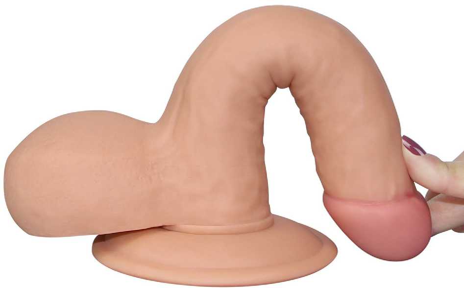 Lovetoy Dildo tikroviškas siurbtukas, gyslas 18 cm
