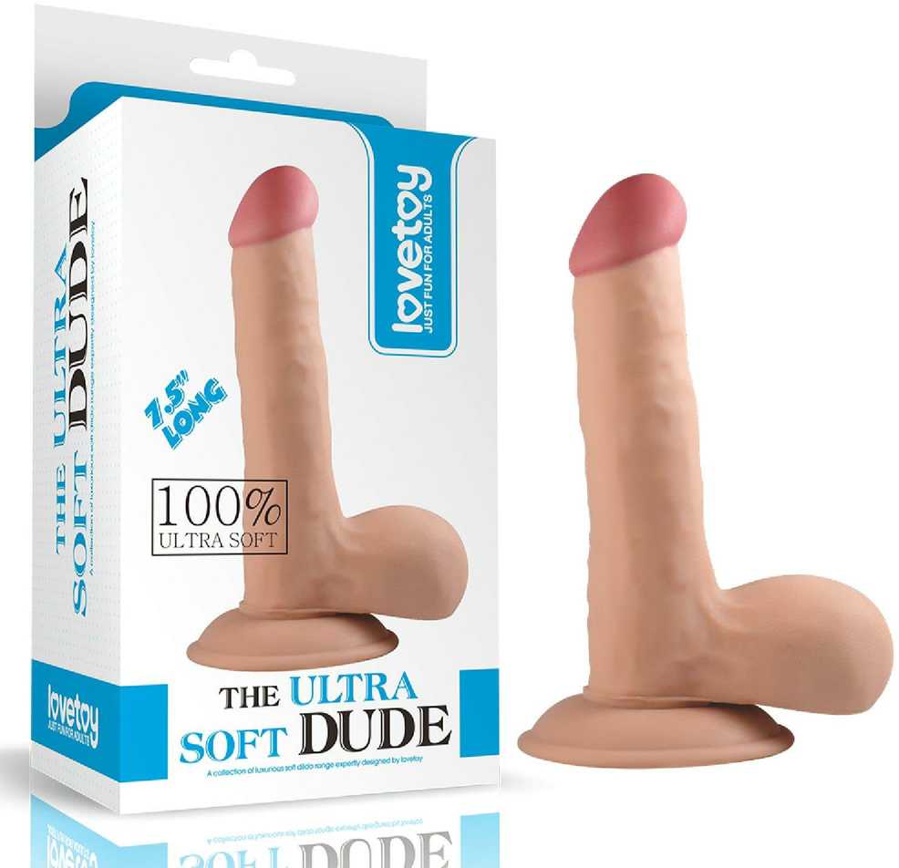 Lovetoy Dildo tikroviškas siurbtukas, gyslas 18 cm
