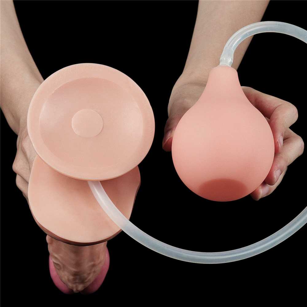 Lovetoy Dildo tikroviškas siurbtukas ir ejakuliacijos varpa