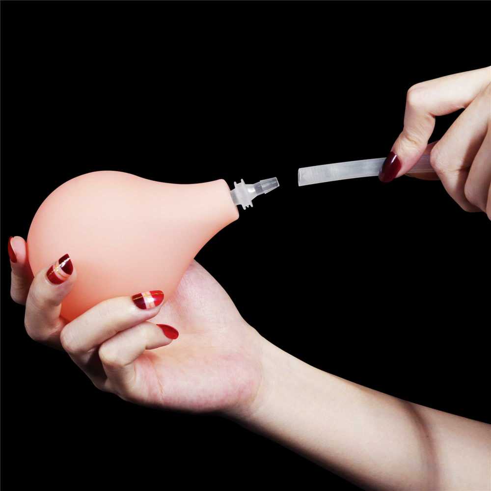 Lovetoy Dildo tikroviškas siurbtukas ir ejakuliacijos varpa