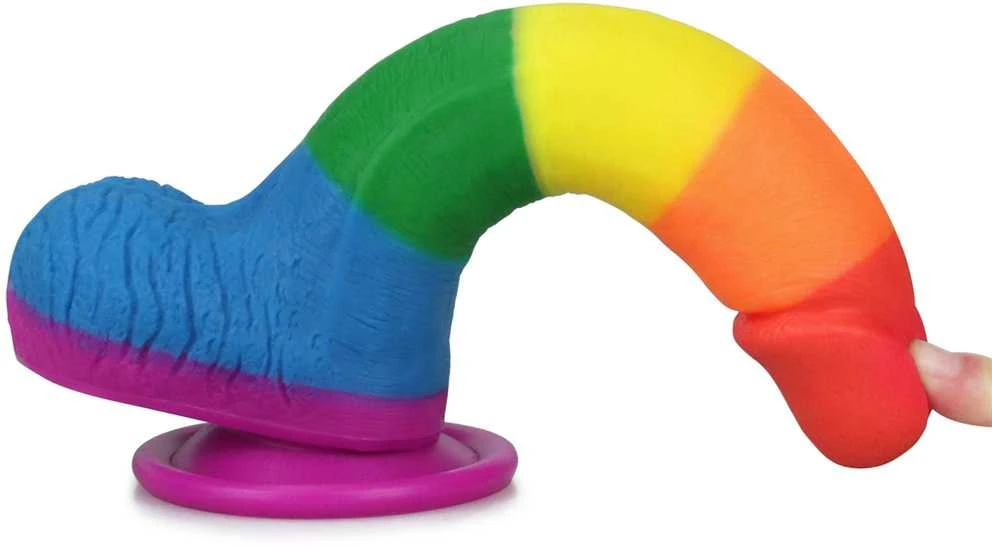 LOVETOY Prider Dildo 7.5' Colorful