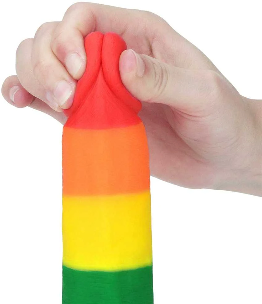 LOVETOY Prider Dildo 7.5' Colorful