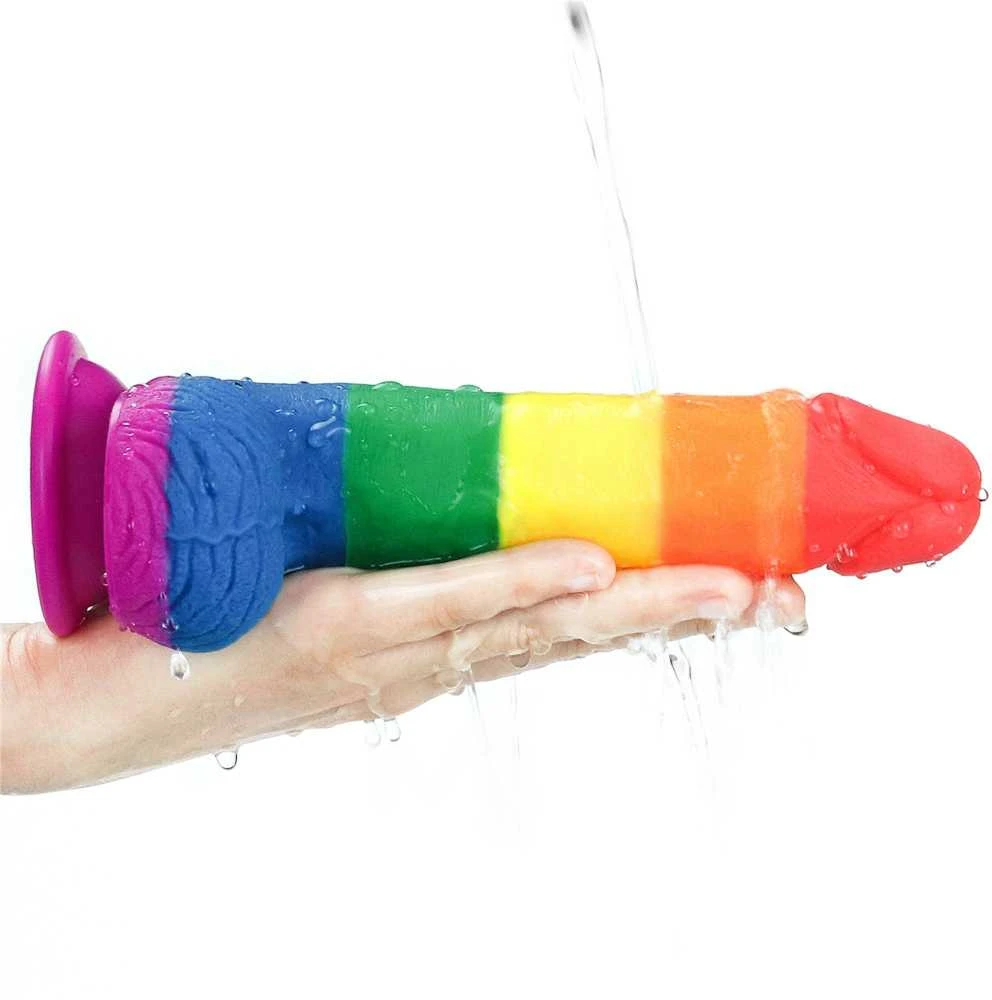 LOVETOY Prider Dildo 7.5' Colorful