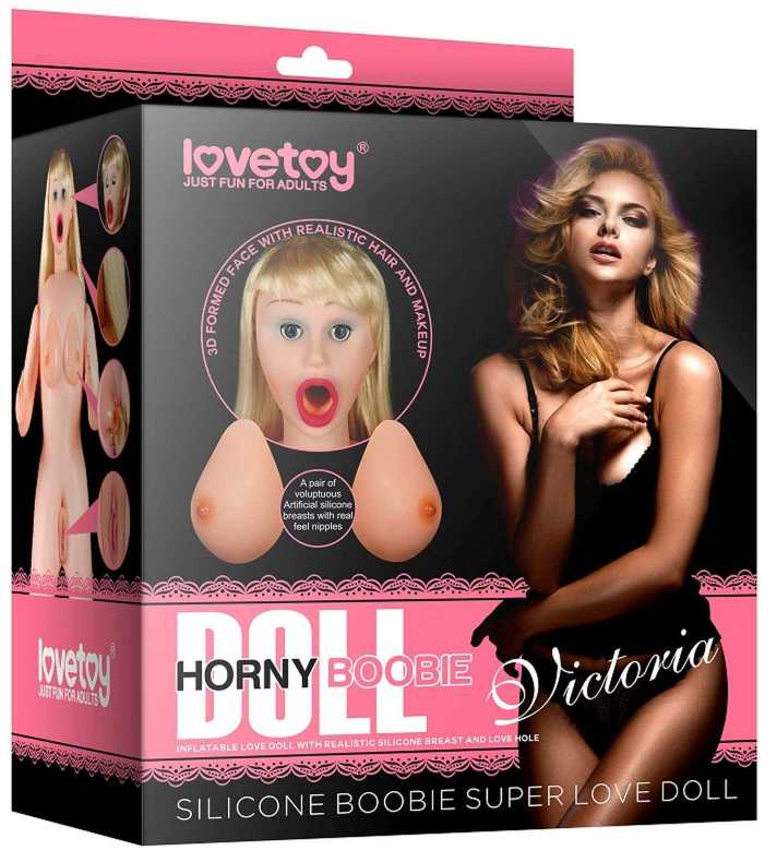 Lovetoy Pripučiamos mielos lėlės krūtys, stora pūlinga ir išangė