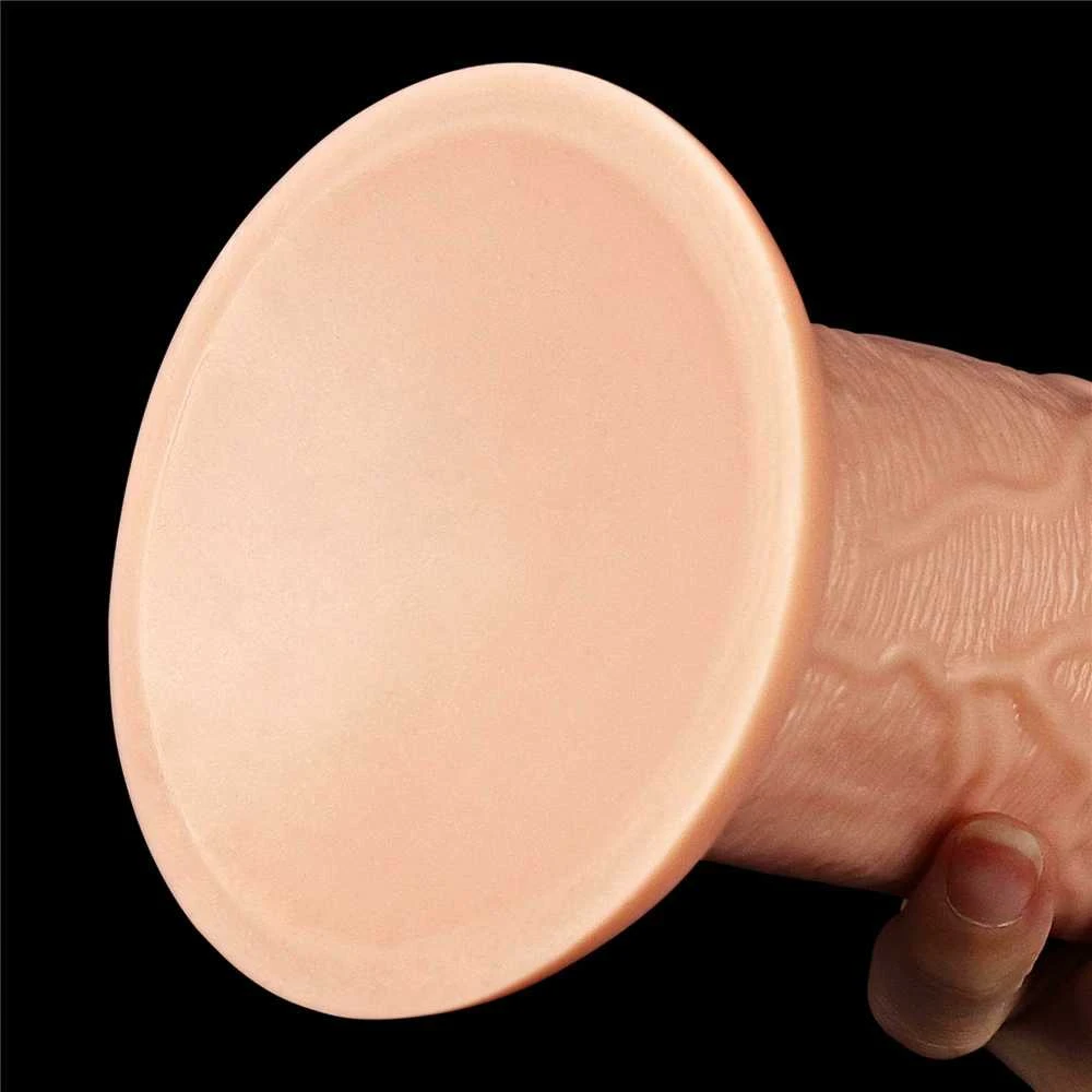 Lovetoy Long galingas dildo su siurbtuku ir venomis 28 cm