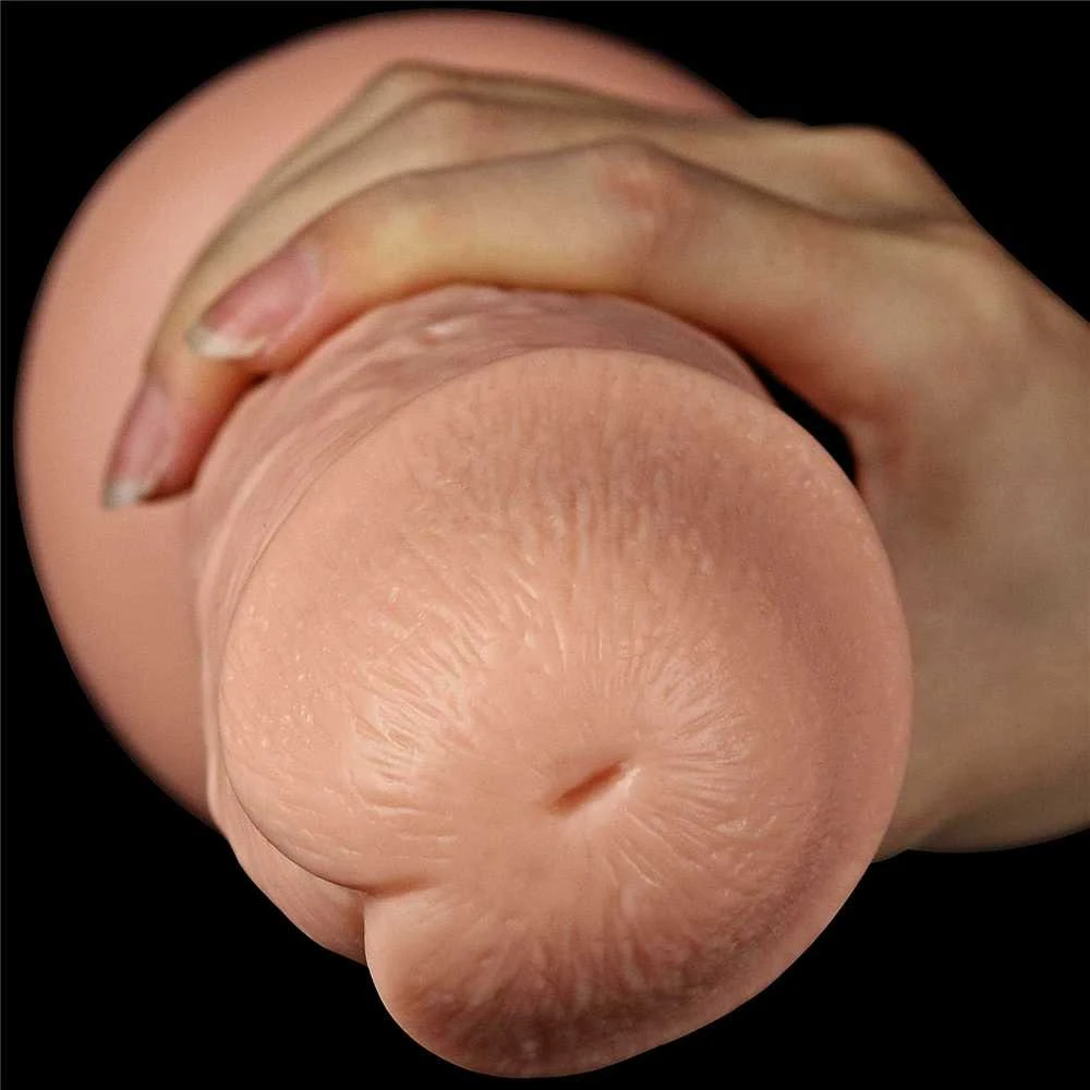 Lovetoy Long galingas dildo su siurbtuku ir venomis 28 cm