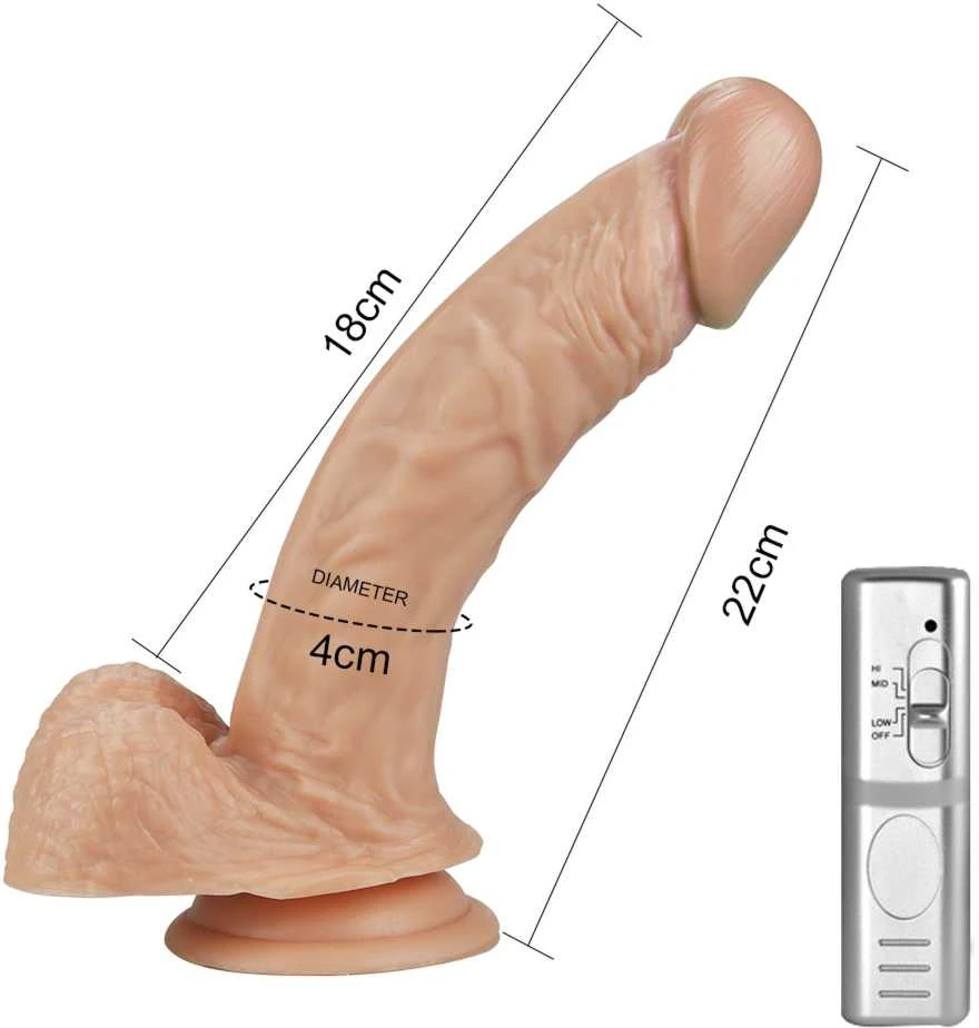 LOVETOY 8,5" Real Extreme Dildo vibruojantis kūnas