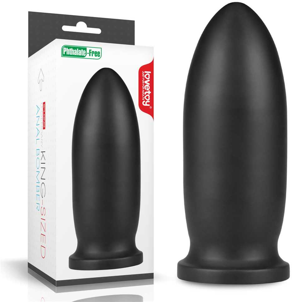 Lovetoy Lankstus storas analinis kištukas su siurbtuku 23 cm