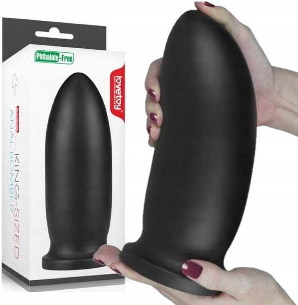 Lovetoy Lankstus storas analinis kištukas su siurbtuku 23 cm