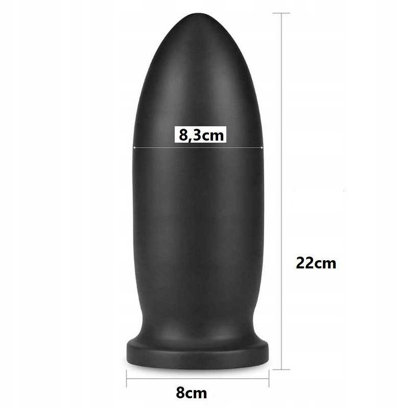 Lovetoy Lankstus storas analinis kištukas su siurbtuku 23 cm