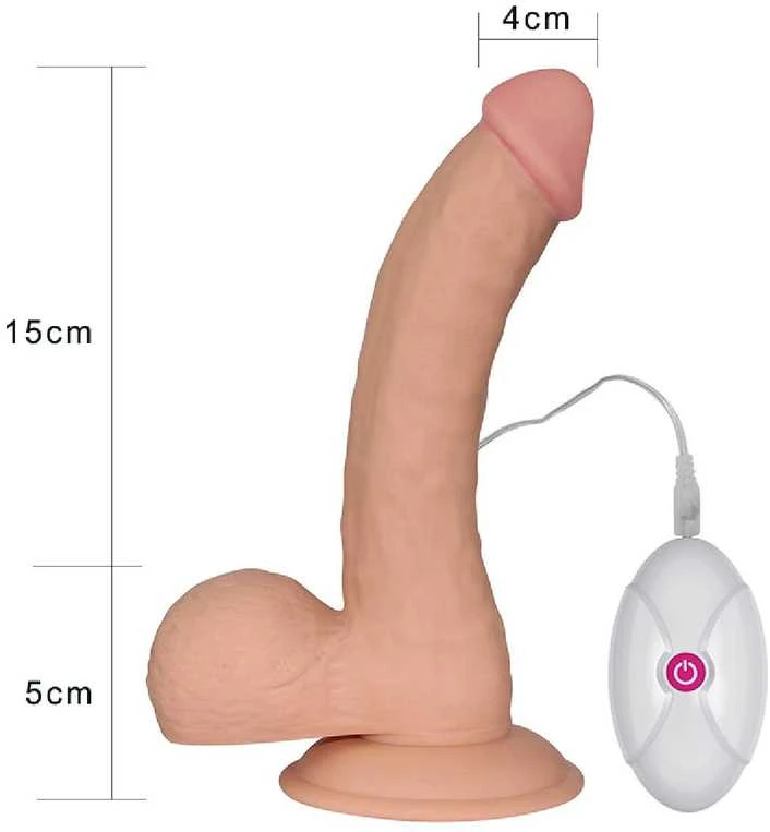 Lovetoy 8,8 colio „Ultra Soft Dude“ vibruojantis žaislas