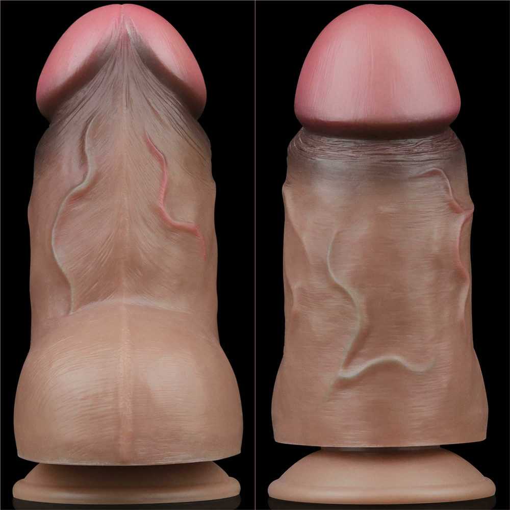 „Lovetoy“ storas, gyslotas dildo, realistiškas apimtis 21,5 cm