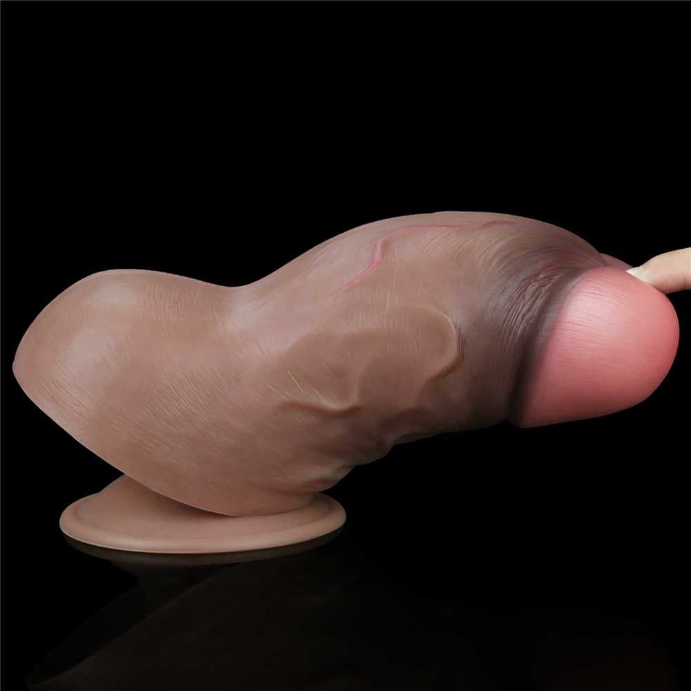 „Lovetoy“ storas, gyslotas dildo, realistiškas apimtis 21,5 cm