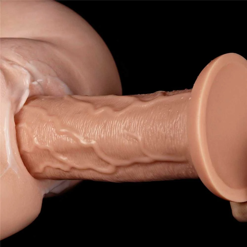 LoveToy 11 colių realistiškas ilgas vibruojantis dildo