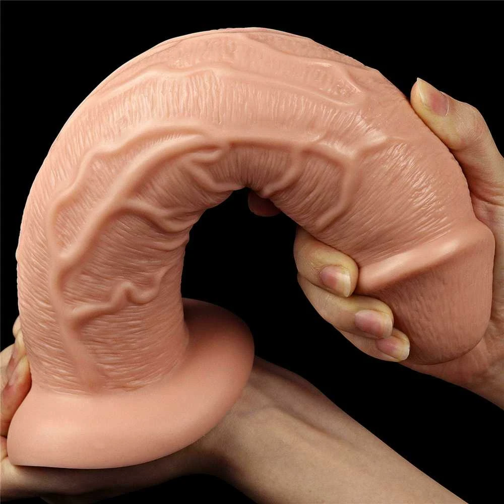 LoveToy 11 colių realistiškas ilgas vibruojantis dildo