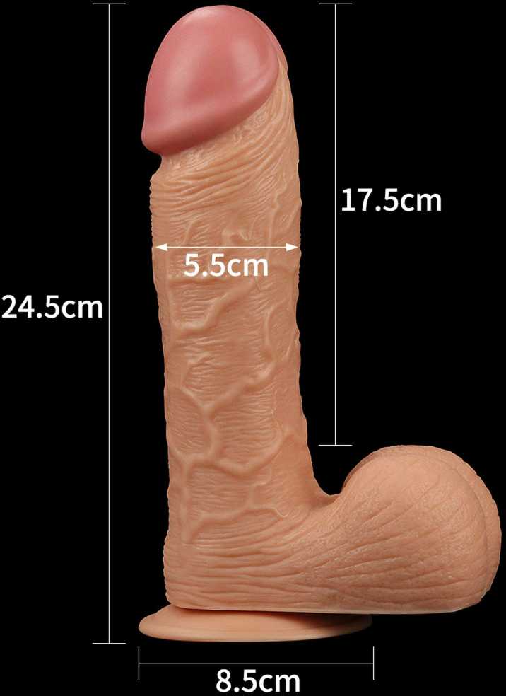 KING LOVETOY Legendinis karaliaus dydžio tikroviškas dildo