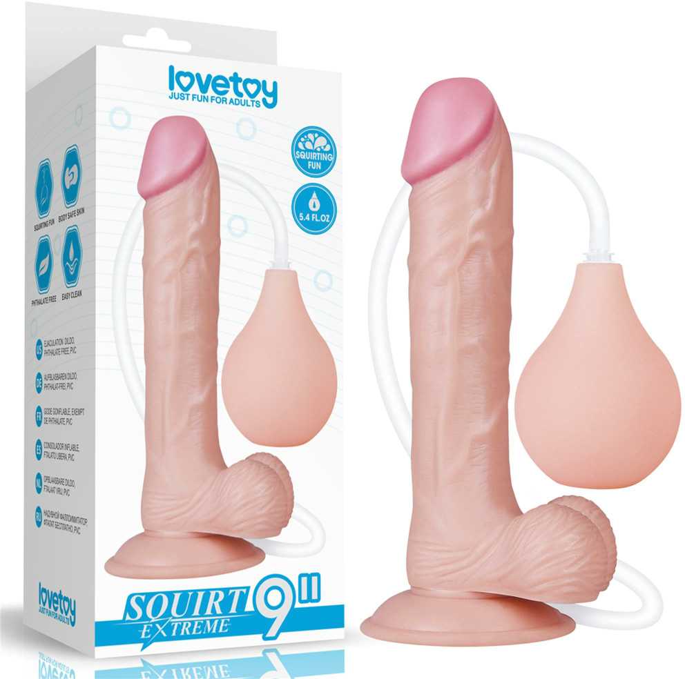 LoveToy 9'' Squirt Extreme Dildo