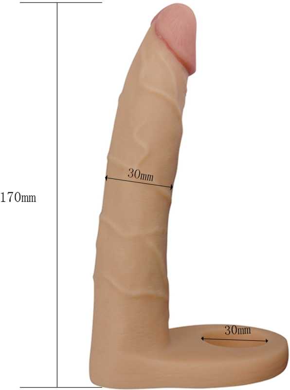 LoveToy 7 colių itin minkštas dvigubas