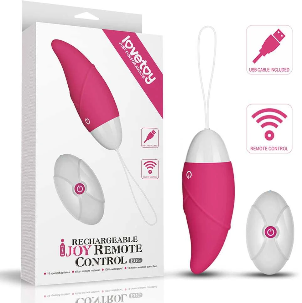 LOVETOY IJOY Wireless Remote Control Rechargeable Egg Rožinė