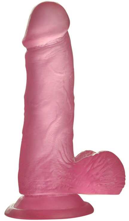 Lovetoy Rožinė 6" Jelly Studs Crystal Dildo Small Rožinė