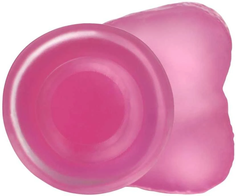 Lovetoy Rožinė 7" Jelly Studs Crystal Dildo Medium Rožinė