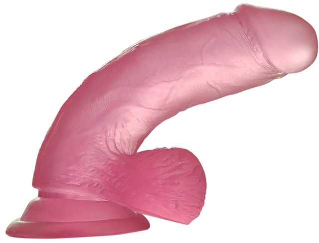 Lovetoy Rožinė 6" Jelly Studs Crystal Dildo Small Rožinė