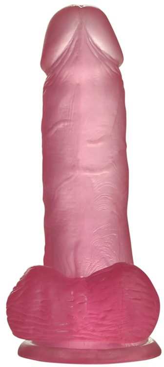 Lovetoy Rožinė 6" Jelly Studs Crystal Dildo Small Rožinė