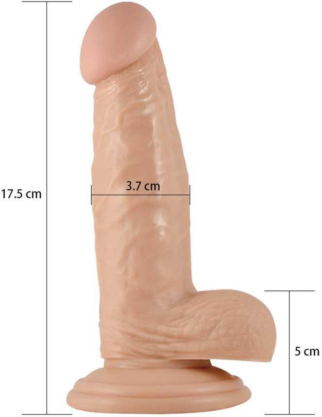 LOVETOY 7 colių tikrojo ekstremalaus dildo kūnas