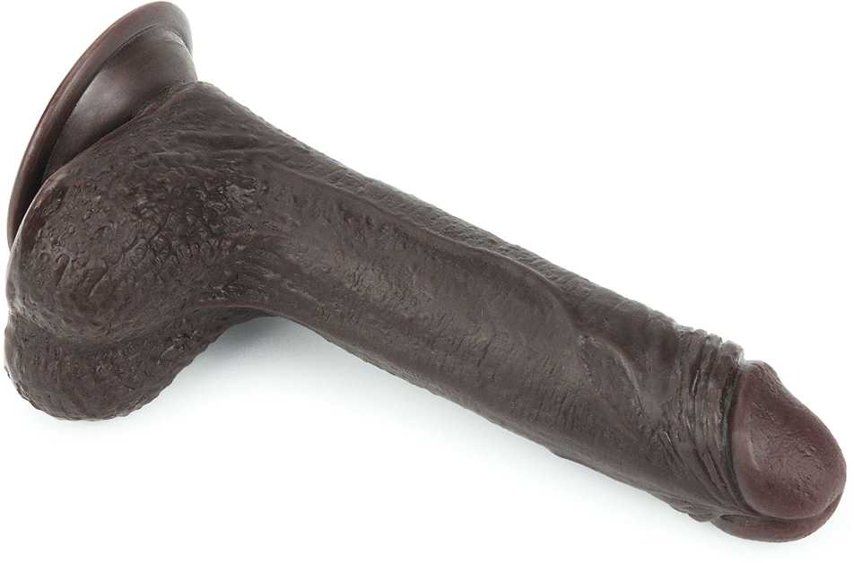 LOVETOY 7'' Sliding-Skin Dildo Coffee