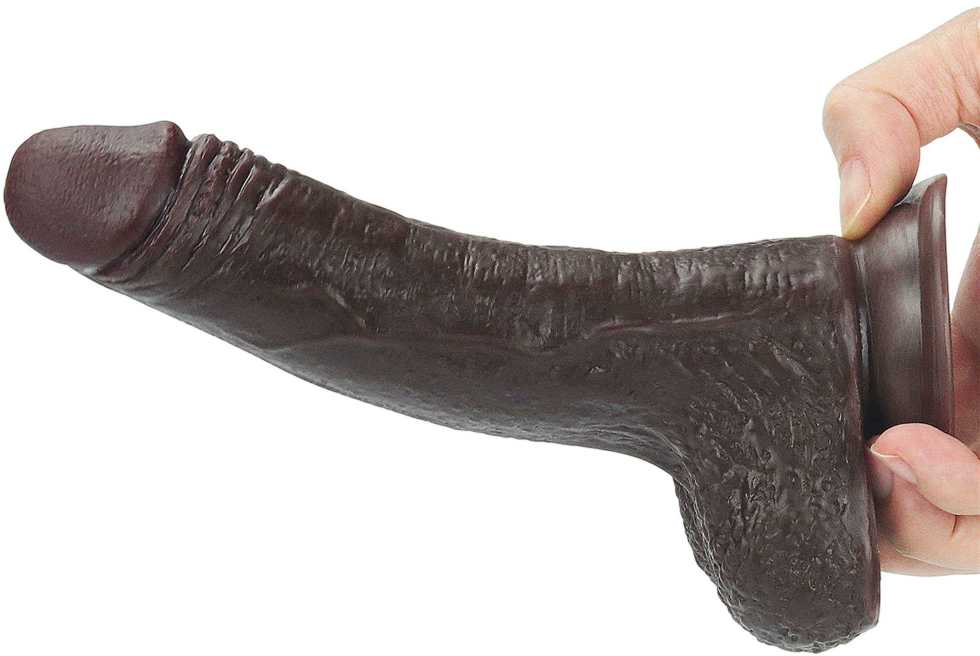 LOVETOY 7'' Sliding-Skin Dildo Coffee