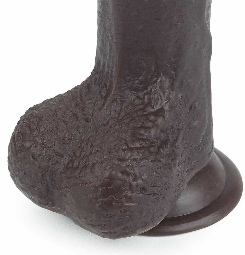 LOVETOY 7'' Sliding-Skin Dildo Coffee